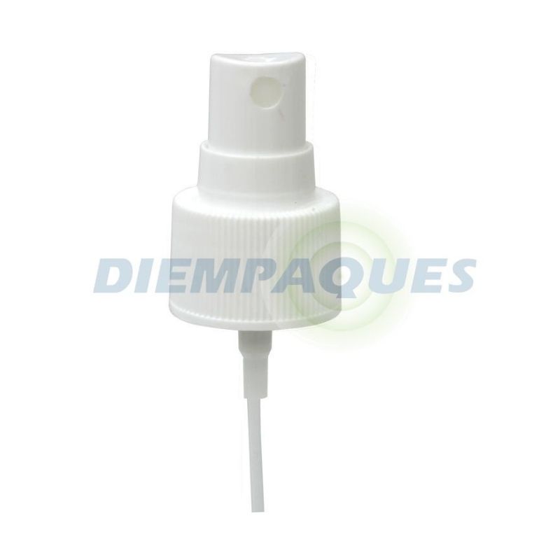 Atomizadora blanca con rosca estriada