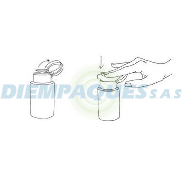 tapas dispensadora flip top 005 diempaques